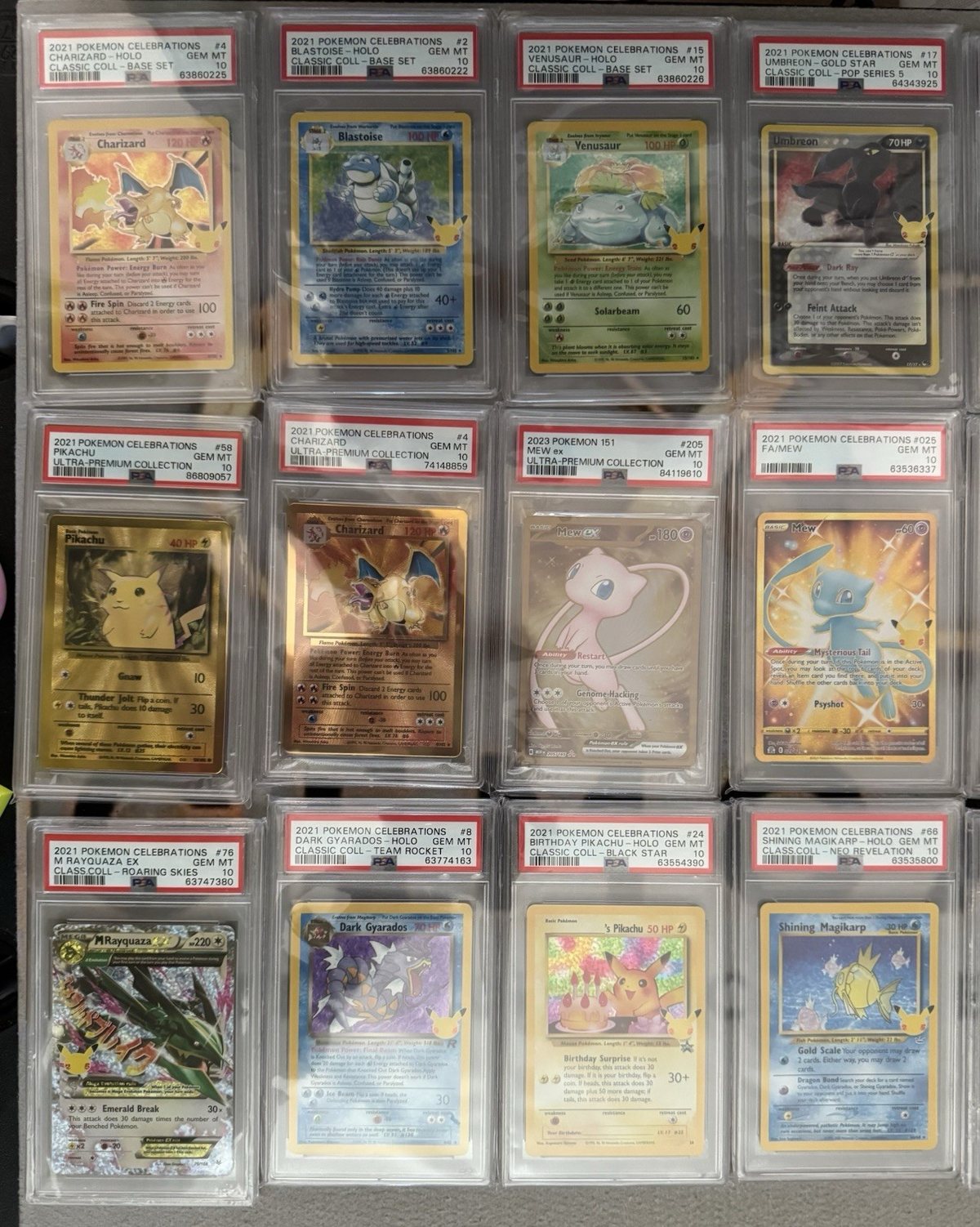 Charizard Pokemon Celebrations Gold Metal 25 TH ANNIVERSARY COMPLETED PSA 10 – Foto 1
