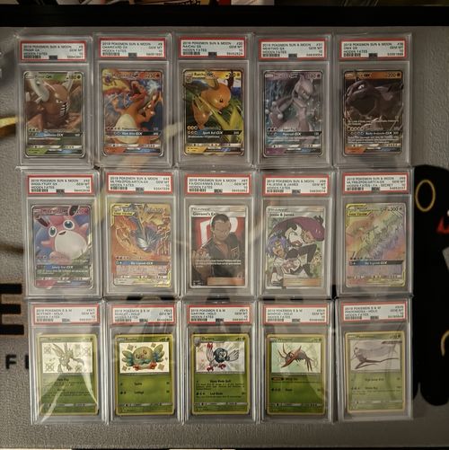 Pokemon Master Set Hidden Fates COMPLETO Eng Charizard 111 Cards PSA 10