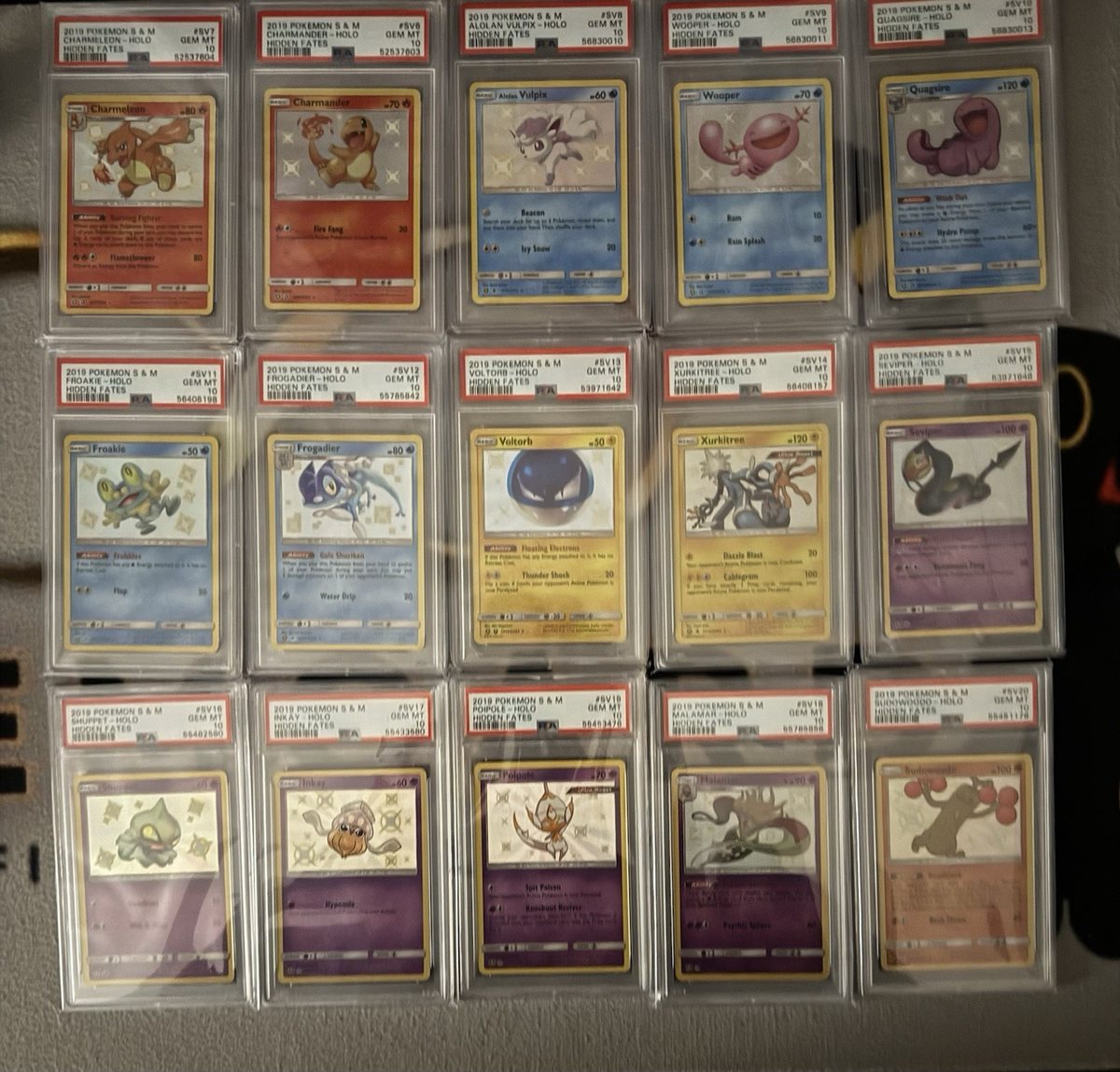 Pokemon Master Set Hidden Fates COMPLETO Eng Charizard 111 Cards PSA 10 – Foto 2