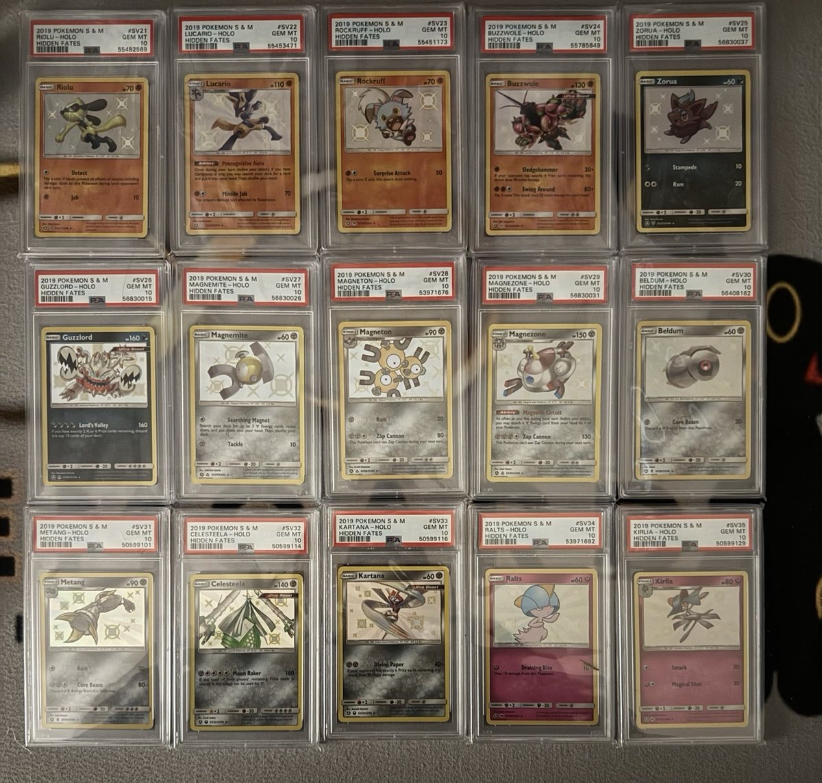 Pokemon Master Set Hidden Fates COMPLETO Eng Charizard 111 Cards PSA 10 – Foto 3
